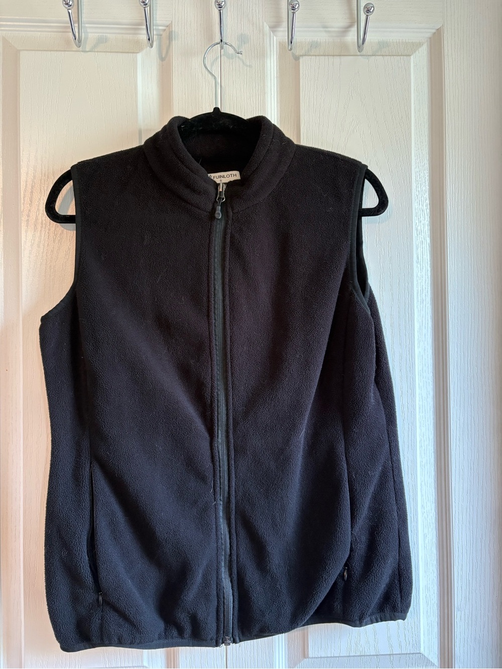 L.L.Bean Women's Black Fleece Vest - Full-Zip